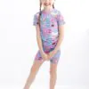 Birdie Bean Care Bears Donuts And Coffee Bamboo Viscose 2-Piece Short Sleeve Pajamas