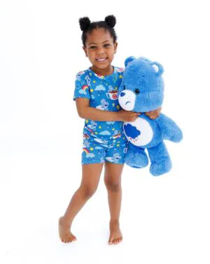 Birdie Bean Care Bears Grumpy Coffee Bamboo Viscose 2-Piece Short Sleeve Pajamas