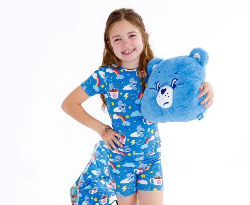 Birdie Bean Care Bears Grumpy Coffee Bamboo Viscose 2-Piece Short Sleeve Pajamas