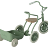Tricycle Hanger for Mouse in Green from Maileg