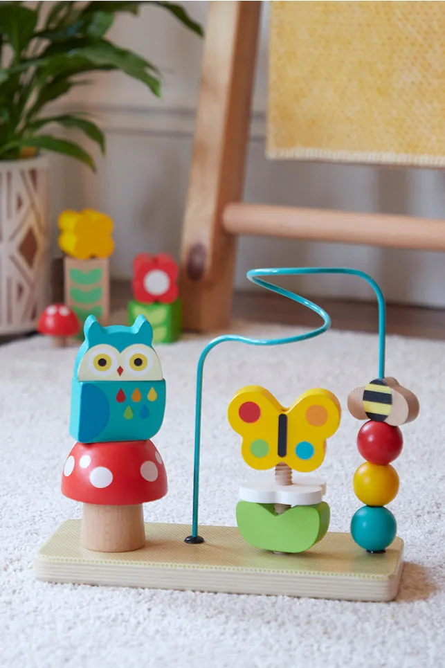Busy Garden Wooden Activity Trio made by Petit Collage
