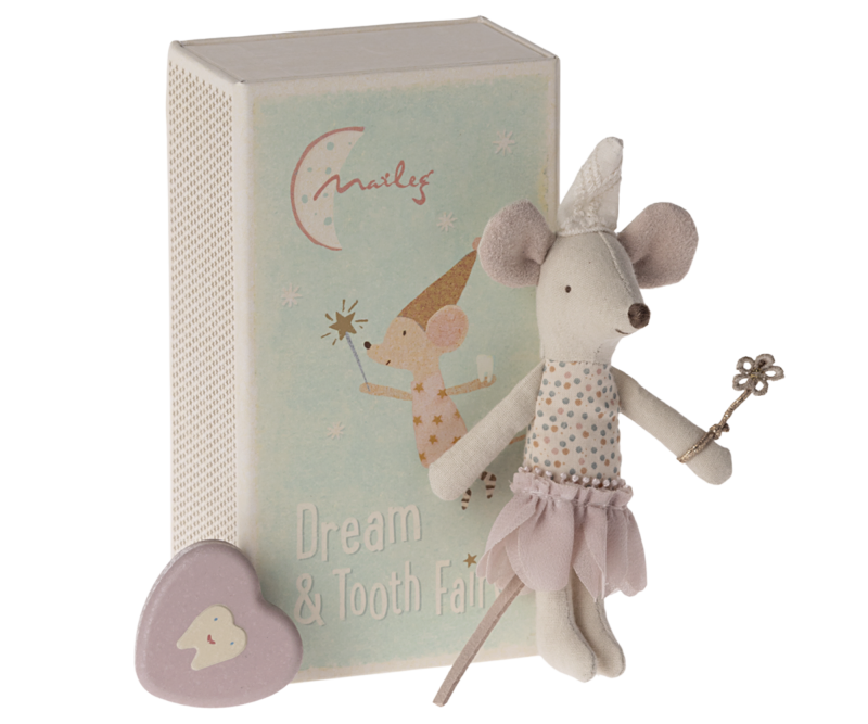 Maileg Tooth Fairy Mouse Little Sister in Matchbox