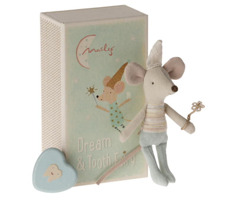 Maileg Tooth Fairy Mouse Little Brother in Matchbox