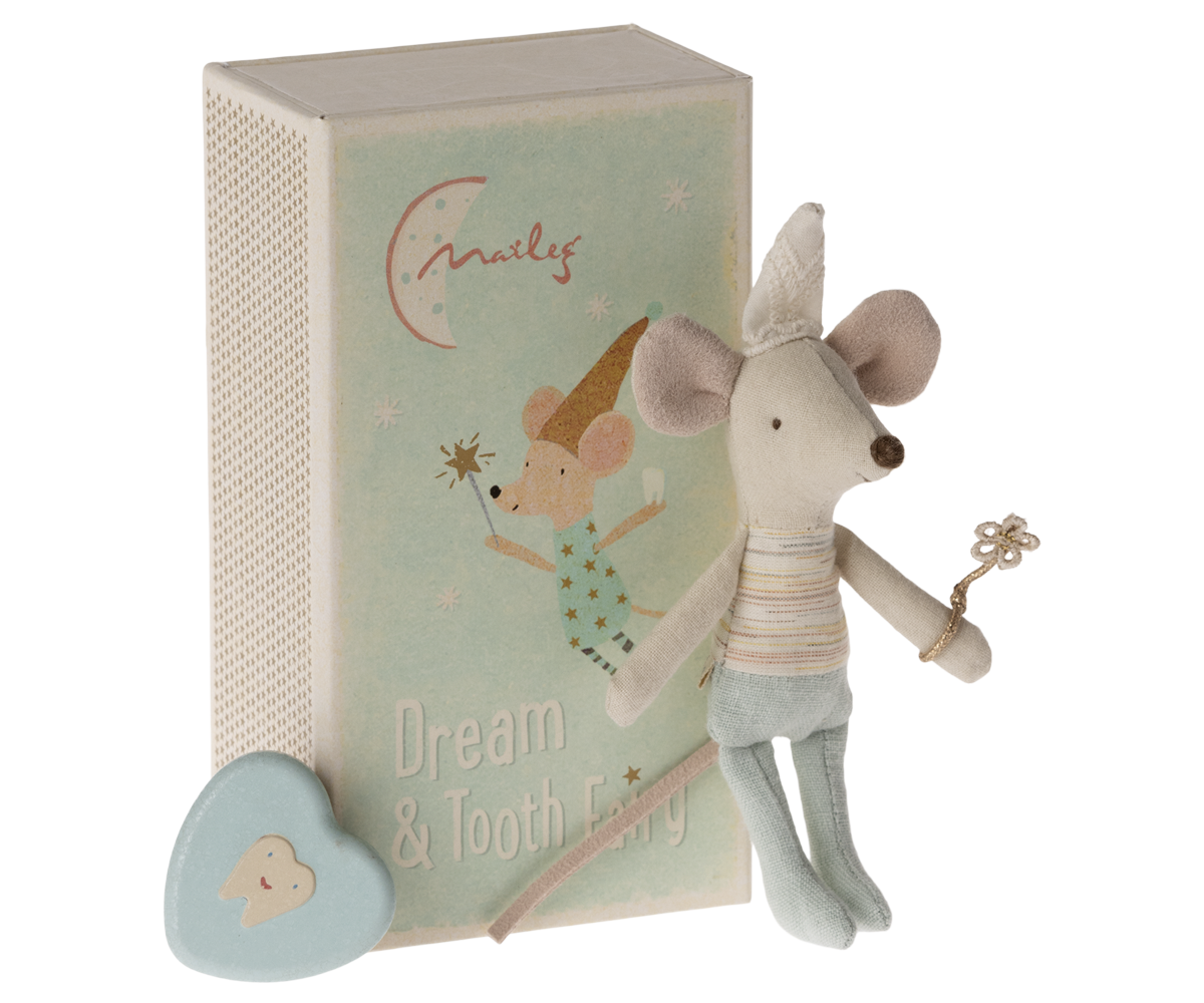 Maileg Tooth Fairy Mouse Little Brother in Matchbox