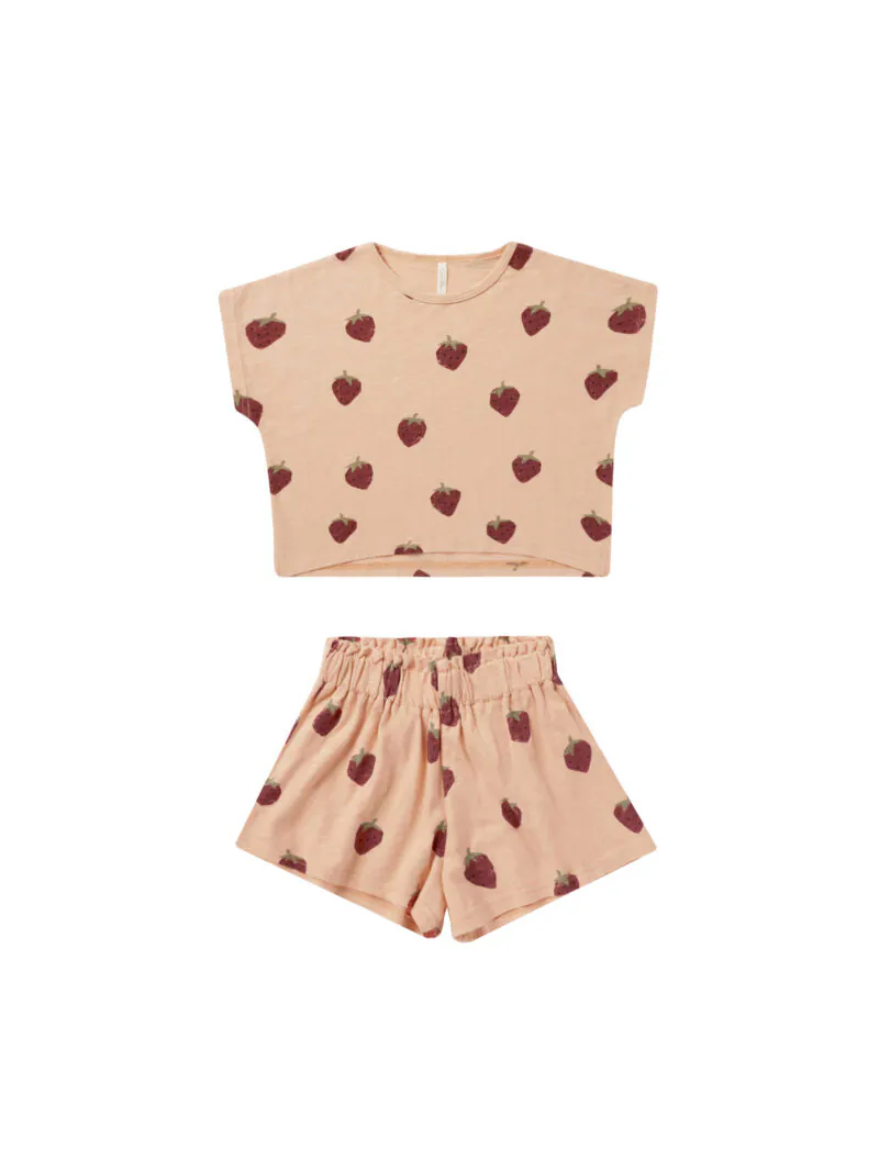 Raegan Set In Strawberries from Rylee + Cru