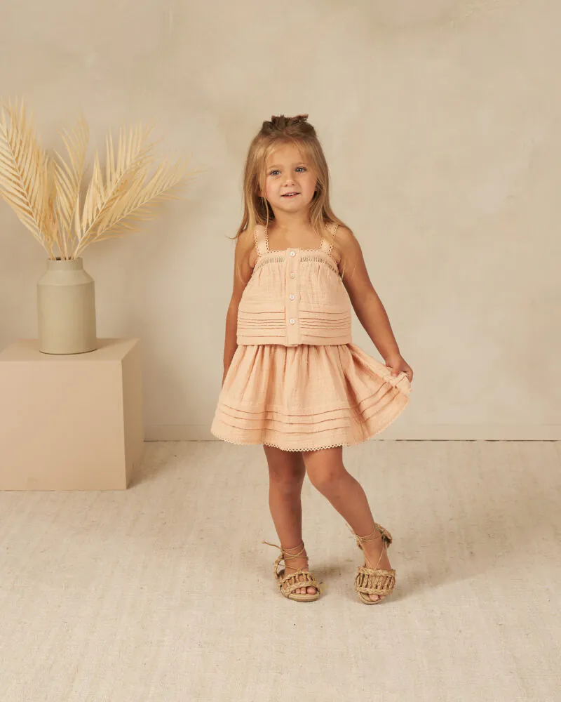 Mae Skirt In Apricot from Rylee + Cru