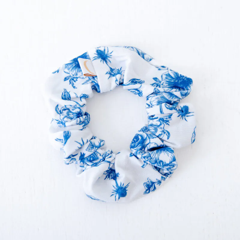 Dreamiere Something Blue Bamboo Viscose Scrunchie