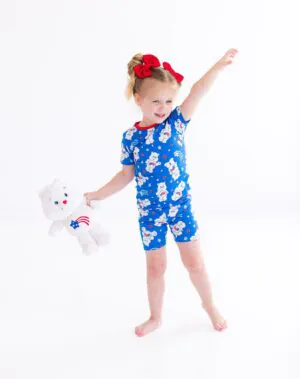 Birdie Bean Care Bears America Cares Bamboo Viscose 2-Piece Pajamas