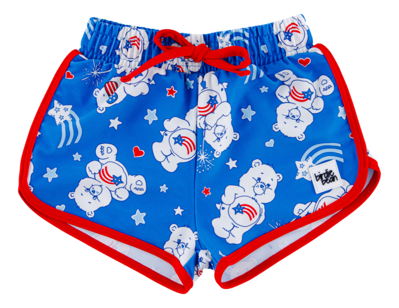 Birdie Bean Care Bears America Cares Swim Shorties