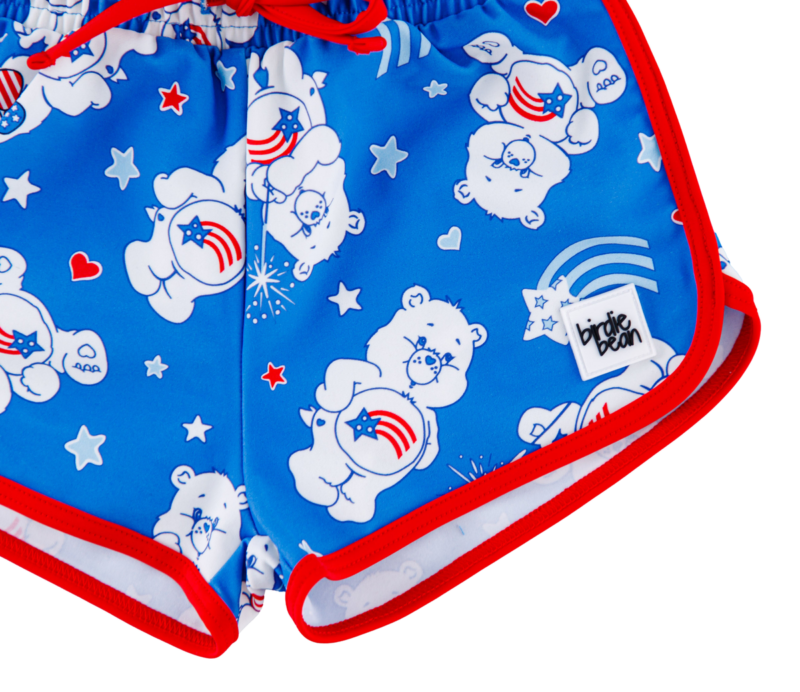 Birdie Bean Care Bears America Cares Swim Shorties