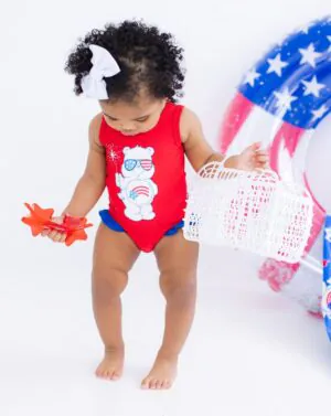 Birdie Bean Care Bears America Cares Swimsuit