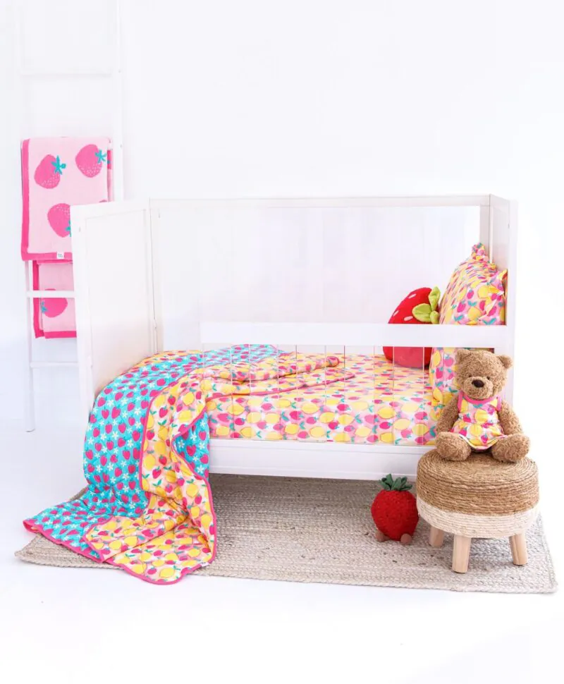 Summer/June Bamboo Viscose Toddler Birdie Quilt made by Birdie Bean