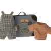 Maileg Overalls and Shirt in Suitcase for Big Brother Mouse