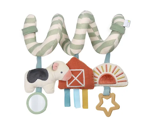 Itzy Bitzy Farm Spiral Car Seat Activity Toy from Itzy Ritzy