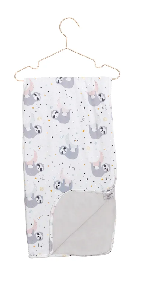 Georgie Sloth Reversible Blanket from Stone and Rose