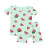 Kyte BABY Short Sleeve Pajamas in Watermelon