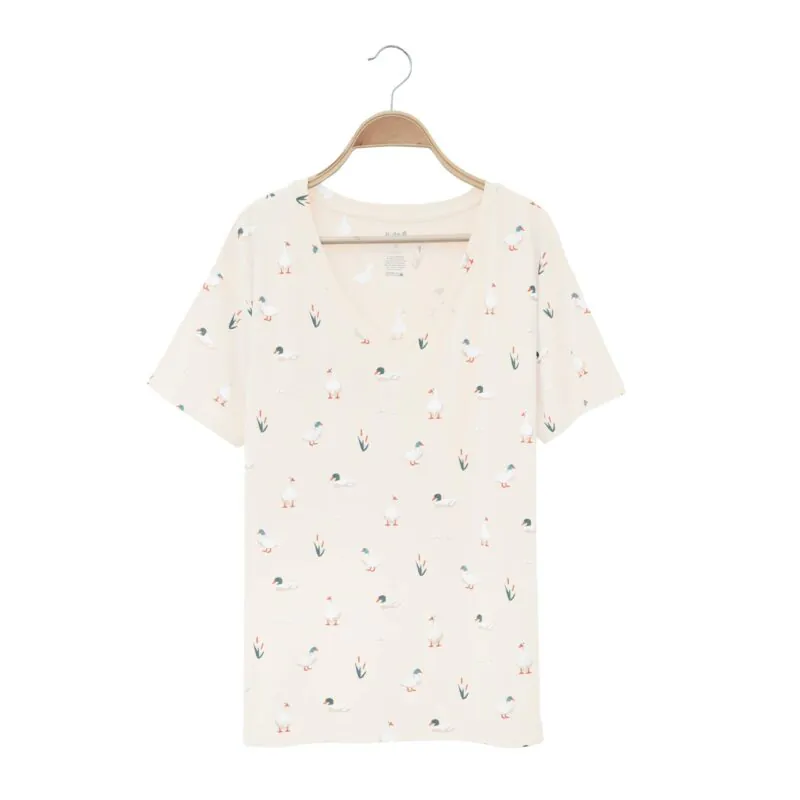 Kyte BABY Women’s Relaxed Fit V-Neck in Duck