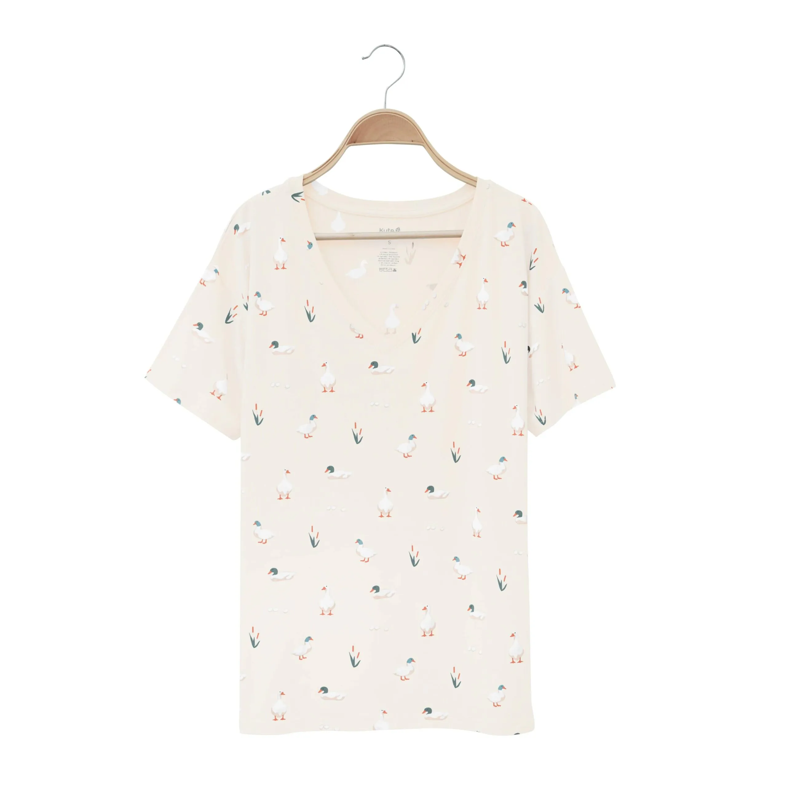 Kyte BABY Women’s Relaxed Fit V-Neck in Duck