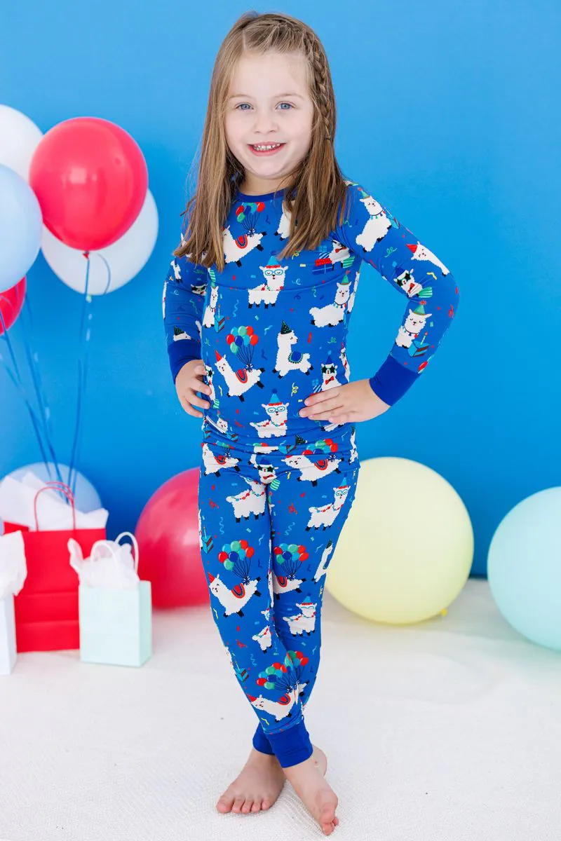 Landon Bamboo Viscose Long Sleeve 2-Piece Pajamas