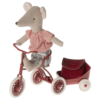 Big Sister Tricycle Mouse In Red from Maileg