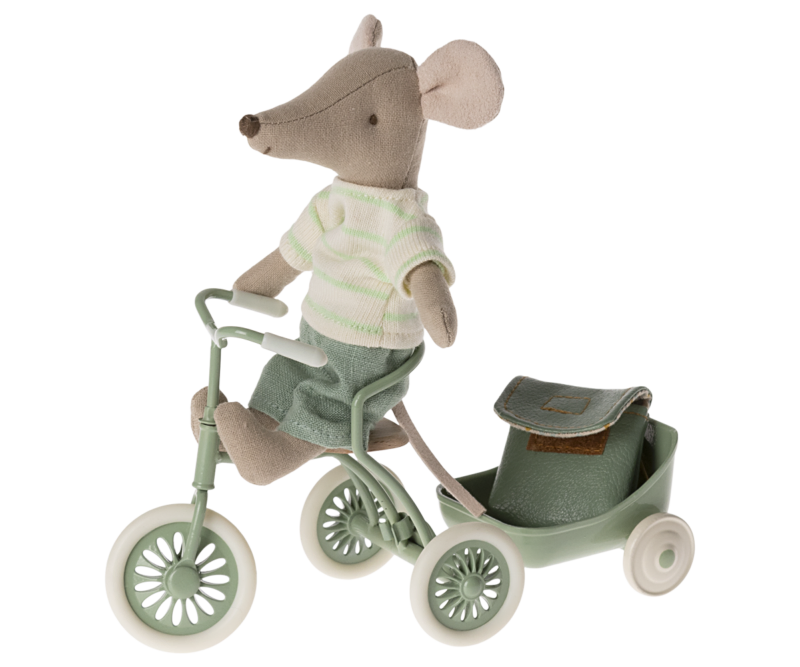 Big Brother Tricycle Mouse In Mint from Maileg