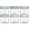 KeaBabies Slate Glass Baby Food Storage Containers