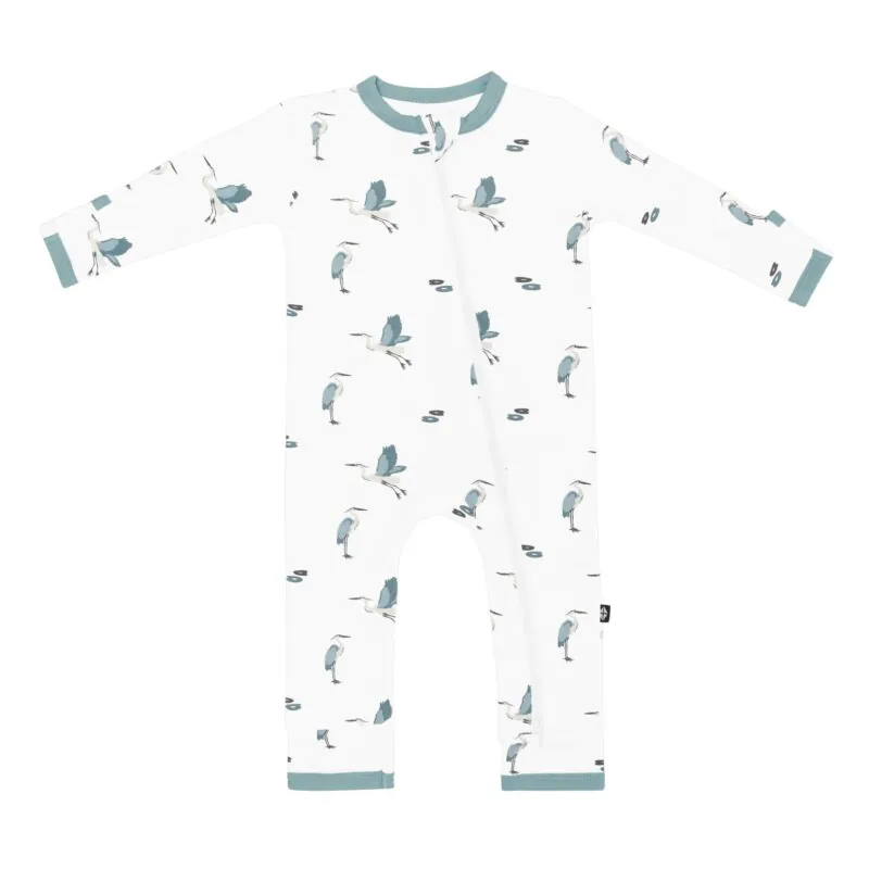 Zippered Romper in Blue Heron from Kyte BABY