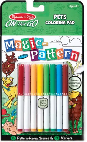 Melissa & Doug On The Go Magic-Pattern Pets Coloring Pad