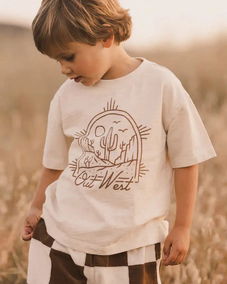 Relaxed Tee In Out West from Rylee & Cru