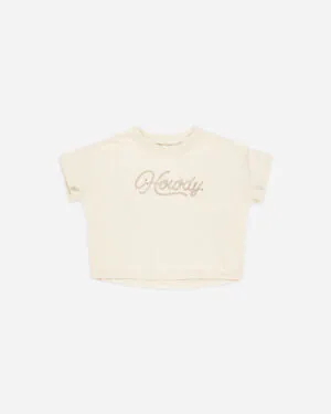 Rylee & Cru Boxy Tee In Howdy