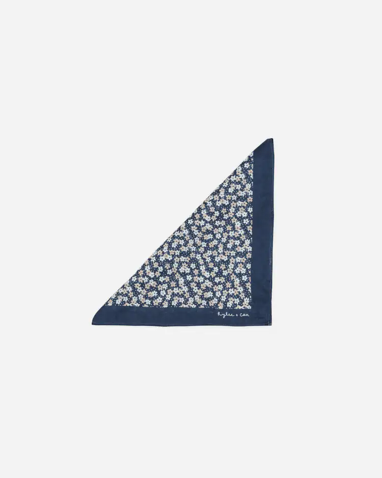 Bandana In Blue Floral from Rylee & Cru