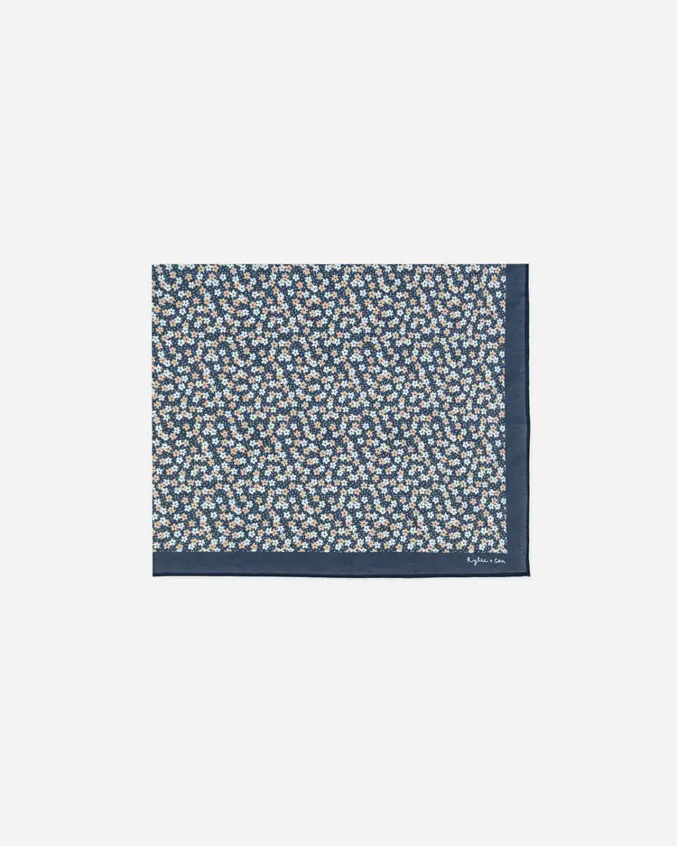 Bandana In Blue Floral made by Rylee & Cru