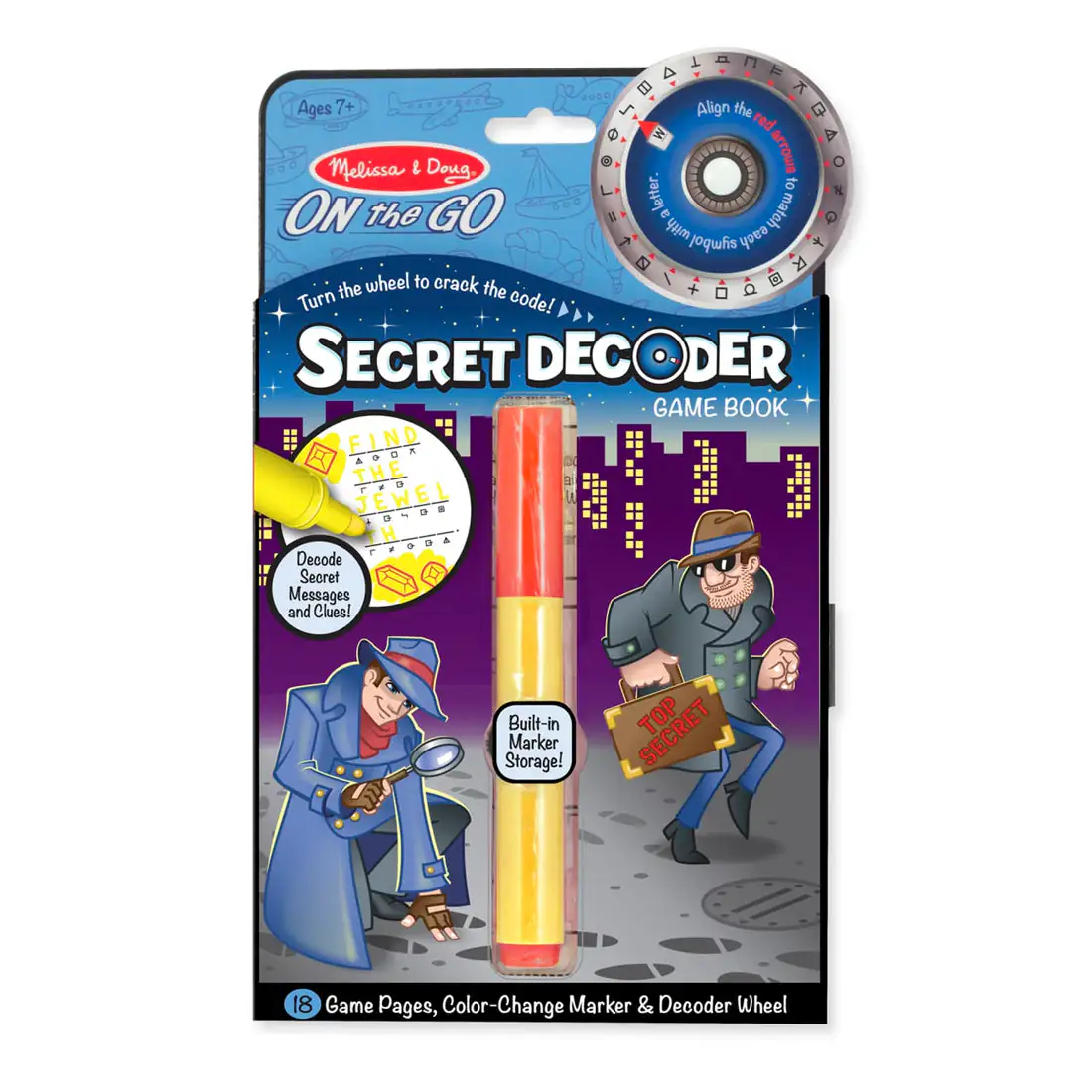 Melissa & Doug Secret Decoder Game Book On the Go Travel Activity Book