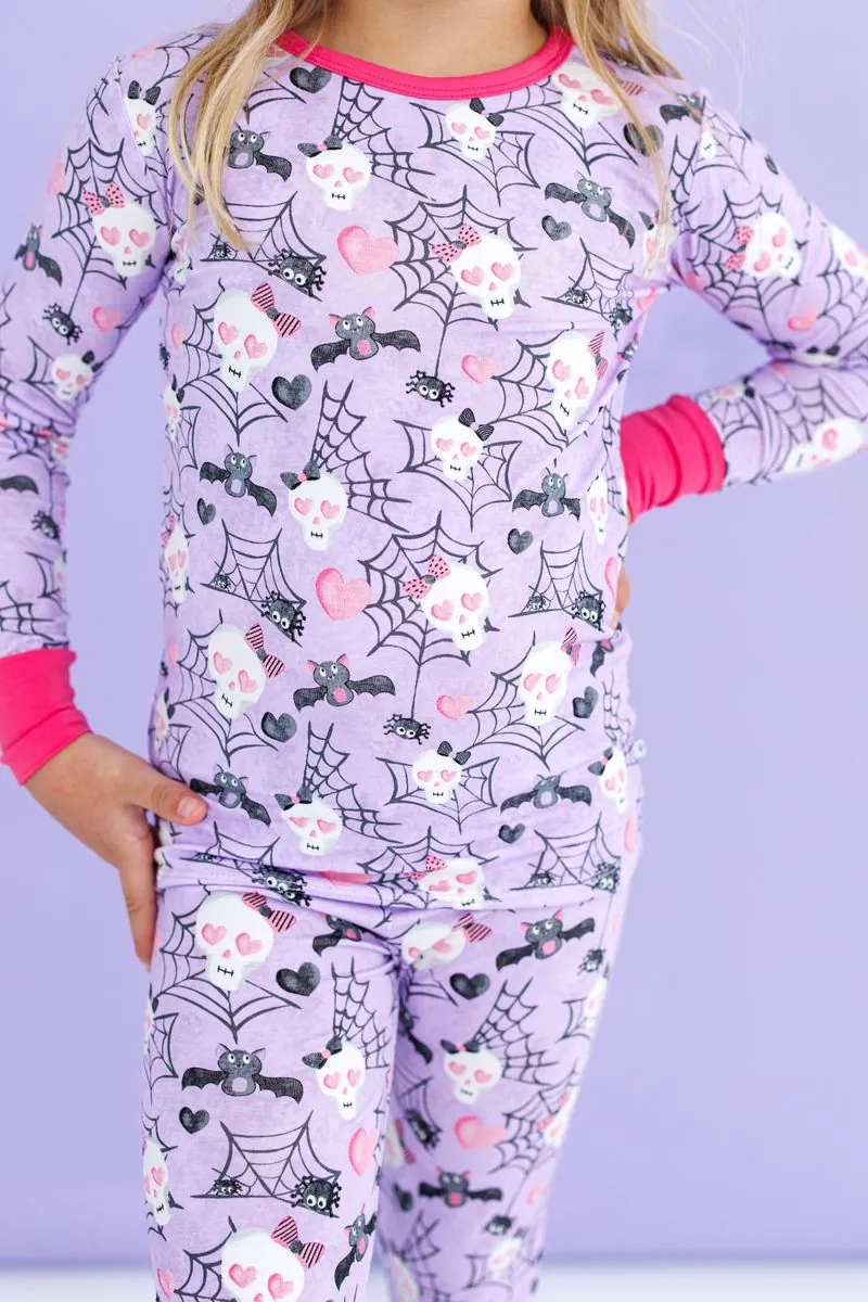 Carrie Bamboo Viscose 2-Piece Glow-In-The-Dark Pajamas from Birdie Bean