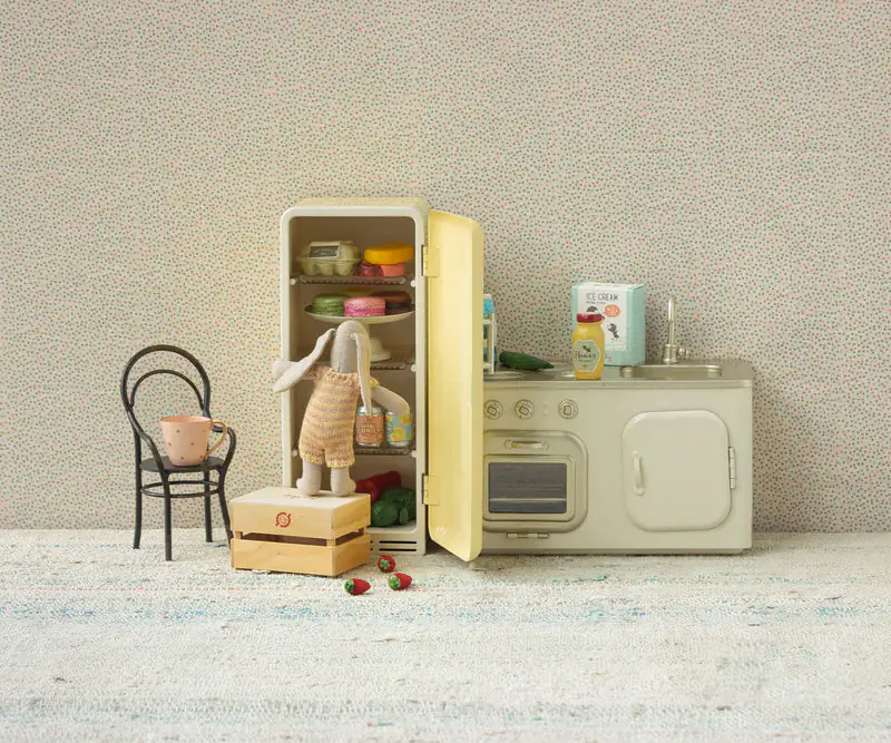 Miniature Fridge in Yellow from Maileg