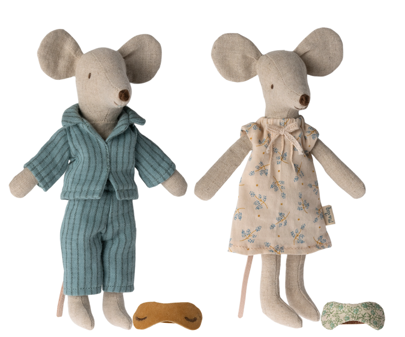 Maileg Mum and Dad Mice in Cigar Box Toys