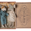 Maileg Mum and Dad Mice in Cigar Box
