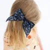 Birdie Bean Black Paisley Clippy Bow