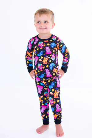 Birdie Bean Care Bears Spooky Cute Bamboo Viscose 2-Piece Pajamas