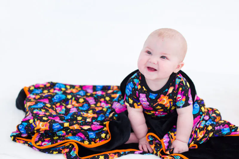 Birdie Bean Care Bears Spooky Cute Bamboo Viscose Plush Toddler Birdie Blanket
