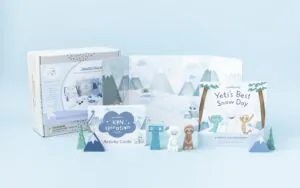 Slumberkins Kinspiration Kit Yeti's Best Snow Day Wooden Sensory Kit