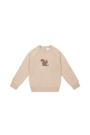 Jamie Kay Ethan Jumper In Oatmeal Marle Woodland