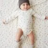 Jamie Kay Organic Cotton Fernley Bodysuit In Woodland Friends