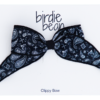 Birdie Bean Black Paisley Clippy Bow
