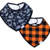 Birdie Bean Paisley And Plaid Bandana Bib Set