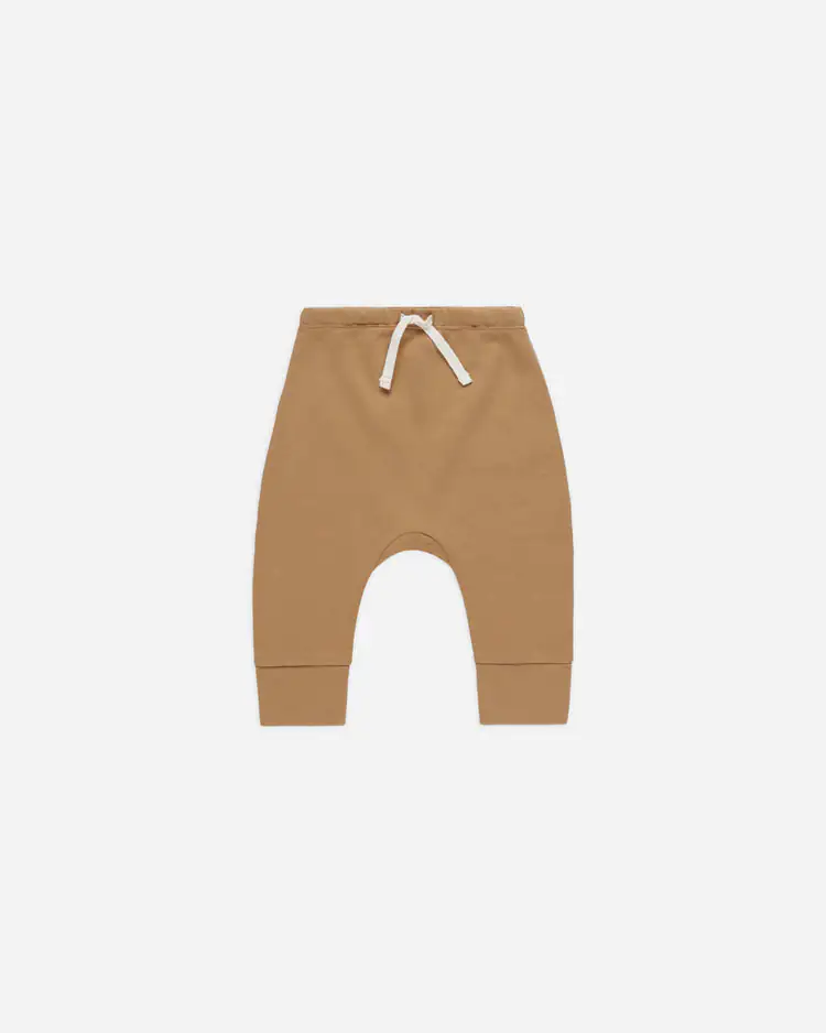 Drawstring Pant In Golden from Quincy Mae