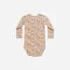 Bamboo Long Sleeve Bodysuit In Posy