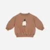 Relaxed Fleece Sweatshirt In Boo from Quincy Mae