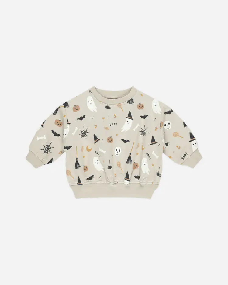 Relaxed Fleece Sweatshirt In Halloween from Quincy Mae