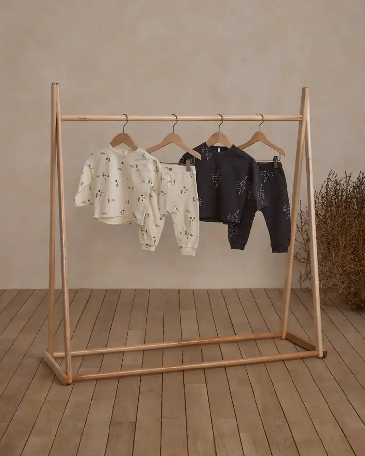 Long Sleeve Tee And Pant Set In Bolts from Rylee & Cru